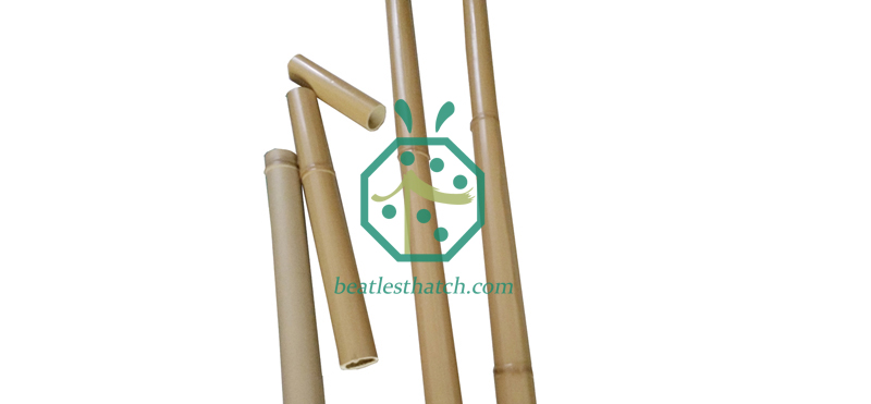 Batang buluh plastik digunakan untuk hiasan dinding dan siling dalaman