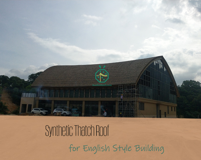 Bumbung jerami sintetik untuk hiasan bumbung bangunan kotej gaya Inggeris