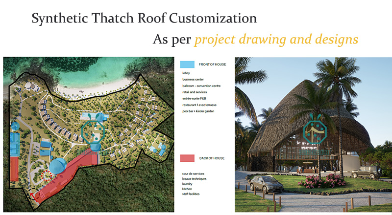 Various Places to use thatched roof for bali hut buildings
