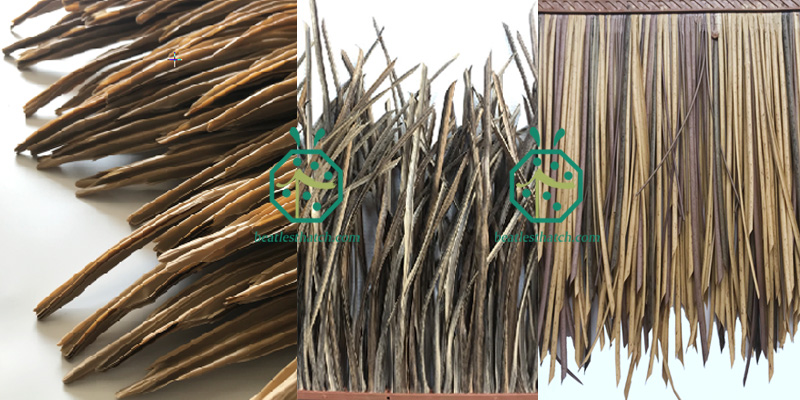 Exotic Fiber Thatch Roofing For Bungalow Roof Replacement Construction