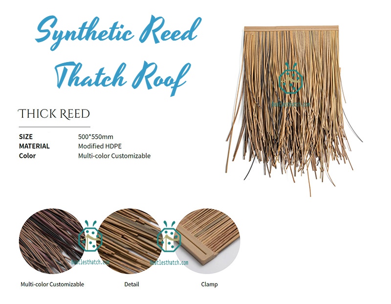 Various Synthetic Thatch Roof Tiles for Timber House Buildings in Africa