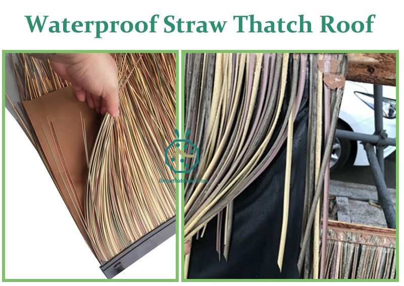 Waterproof Type Artificial Straw Thatch Products for Homestay Inn Hotel Tree House Construction