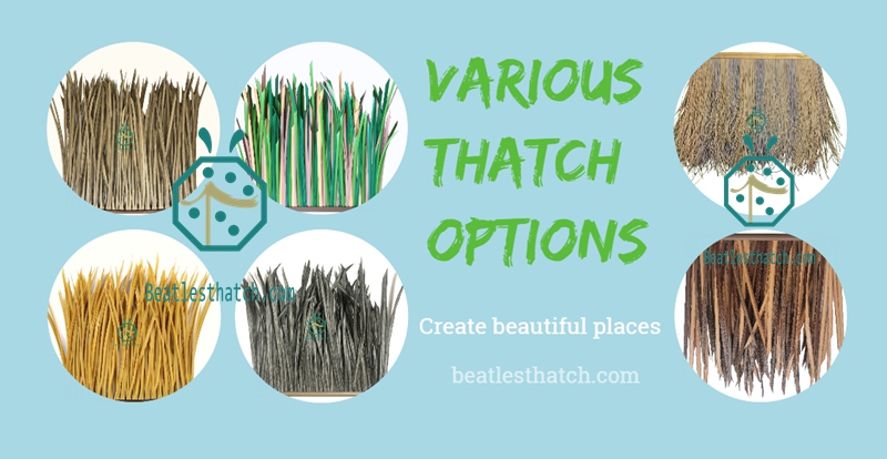 Regular synthetic thatch roofing