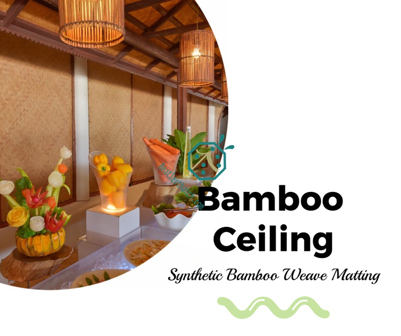 Commercial application synthetic bamboo woven wall coverings Commercial application synthetic bamboo woven wall coverings