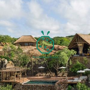 Jubin Bumbung Gazebo Jerami Tanjung Plastik