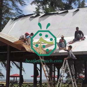 Aksesori Penuh Sistem Bumbung Jerami Sawit Pavilion