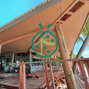 Resort hotel dalaman hiasan plastik buluh tenunan dubai