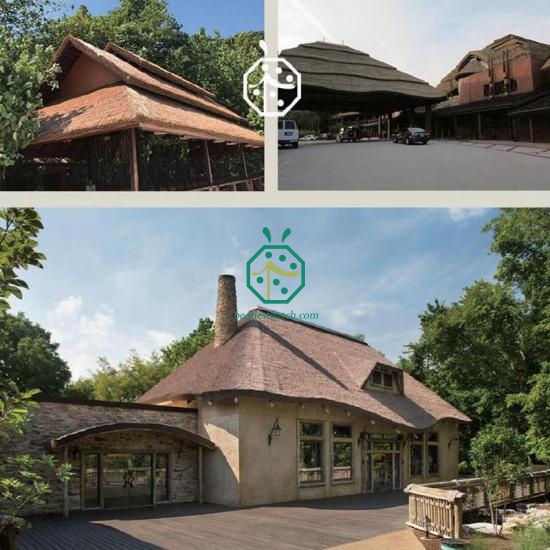 UK Style Cottage Plastic Cane Thatch Roof Covering Tiles