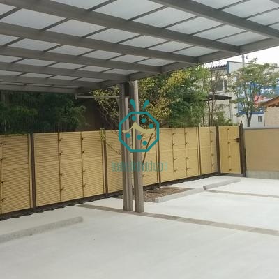 Tempat Letak Kereta Pagar Batang Buluh Tiruan