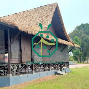 Bahan Palm Sintetik Untuk Bumbung Tiki Bar Hut