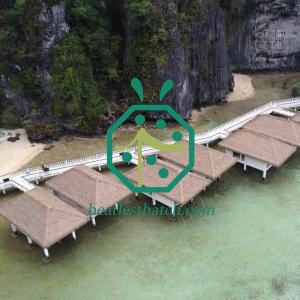 Bahan Bumbung Jerami Daun PE Tiruan untuk Rumah Ladang
