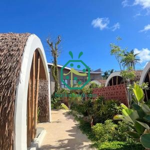 Resort Hotel Tiki Hut Synthetic Thatch Roofing New Caledonia