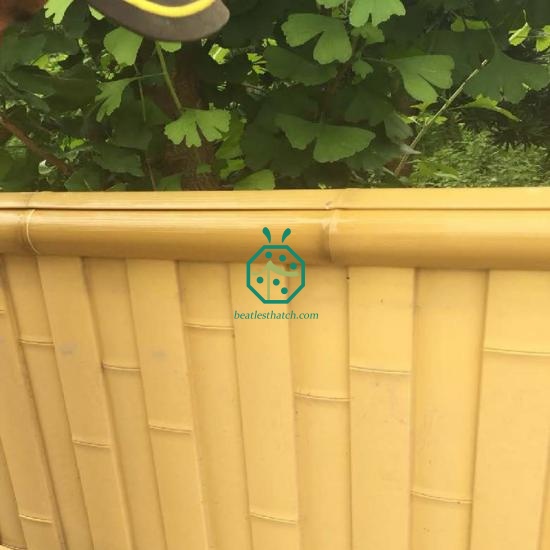 Artificial bamboo slat fencing