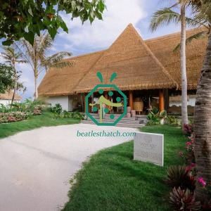 Fireproof Thatch Tiles for Backyard Log Cabin Roof Construction
