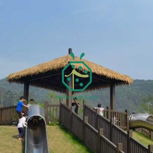 Synthetic Rice Straw Thatch Roof for Choga Pavilion Construction in Korea