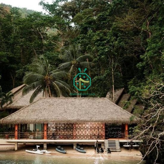 Fireproof fibre thatch for lodge