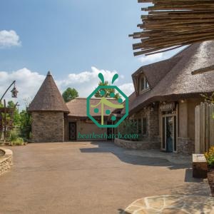 Authentic Artificial African Reed Thatch Tiles for Eco-Resorts