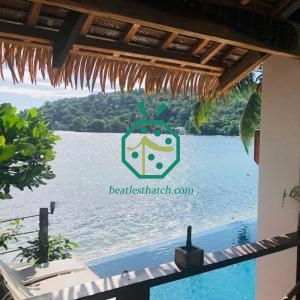 Costa Rica Weatherproof Synthetic Palm Thatch Roofing Panels