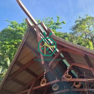 Air Villa Plastik Raffia Bumbung Jerami yang menarik perhatian