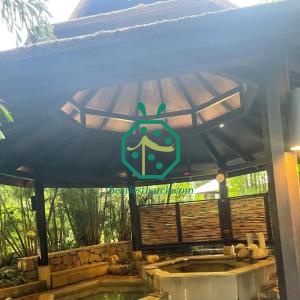 Municipal Park Landscape Design Plastic Straw Thatch Roofing