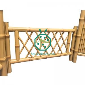 Outdoor Backyard Garden Stainless Steel Bamboo Sticks Fence Screen Panel