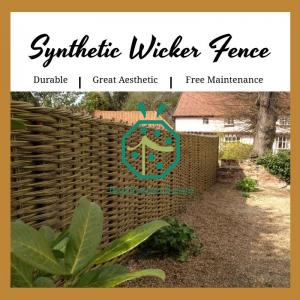 Synthetic wicker fence UK