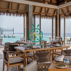 Banyan Villa Plastic Palm Leaf Woven Ceiling
