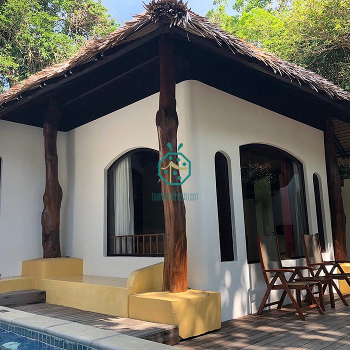 Penutup Bumbung Jerami Buatan Thailand Island Resort Hotel