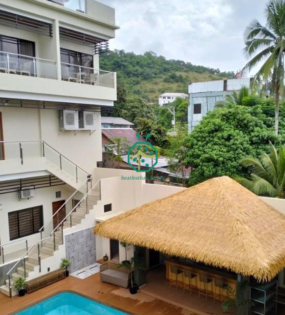 Filipina Coron Island Coffee Bar Projek Bumbung Jerami Sawit Nipa