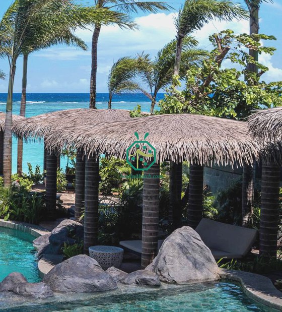 Penutup Bumbung Jerami Buatan Thailand Island Resort Hotel