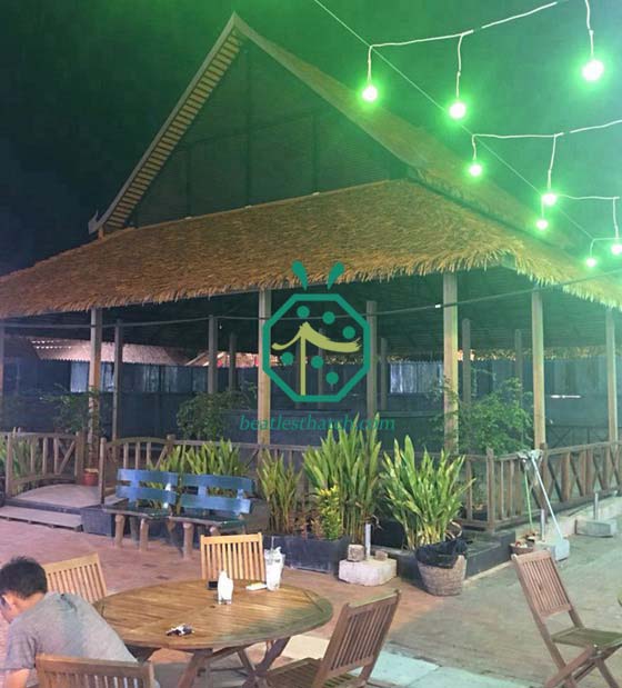 projek bungalow kambodia sintetik atap sintetik