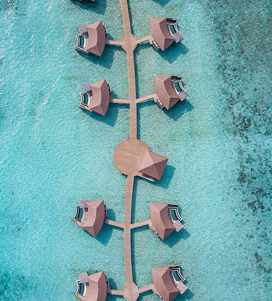 reka bentuk hotel kelas pertama yang hebat Untuk maldives antara benua Maamunagau tempat peranginan
